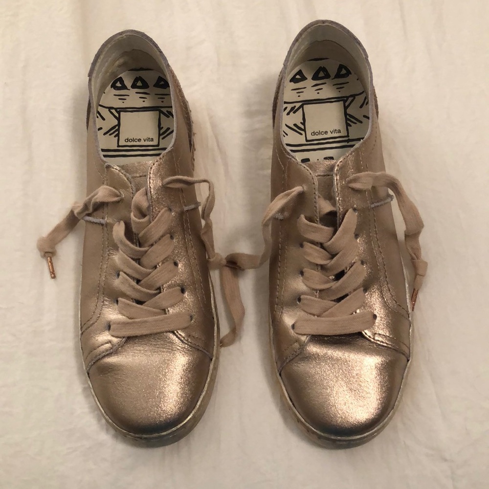 Dolce Vita gold sneakers